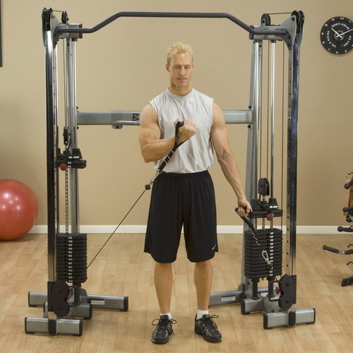 Упражнение на кроссовере угловом Body-Solid GDCC210